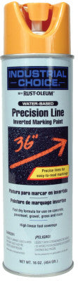 M1600/M1800 Precision-Line Inverted Marking Paint,17oz,Caution Yellow, WaterBase