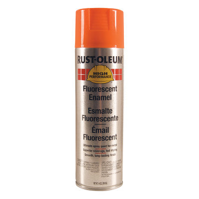 High Performance V2100 System Enamel Aerosols, 14 oz Aerosol, Fluorescent Orange
