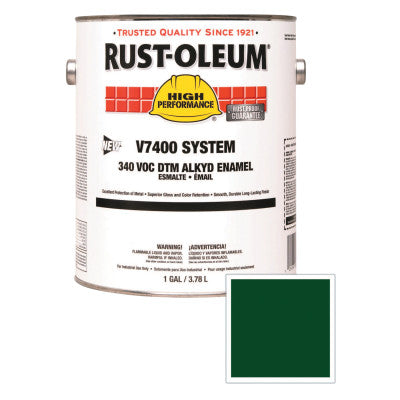 High Performance V7400 System DTM Alkyd Enamel, 1 Gal, Forest Green, High-Gloss