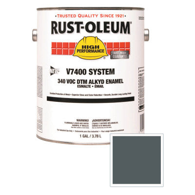 High Performance V7400 System DTM Alkyd Enamel, 1 Gal, Machine Gray, High-Gloss