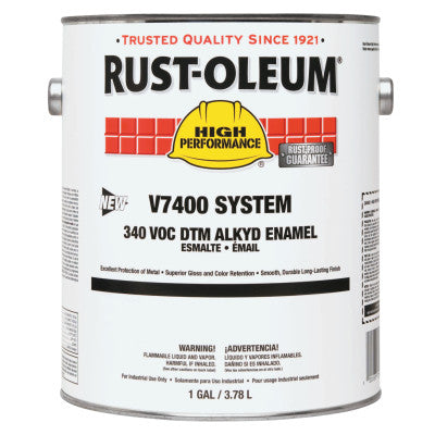 High Performance 7400 System DTM Alkyd Enamels, 1 Gal, Safety Yellow, High-Gloss
