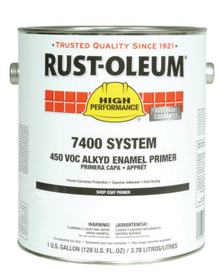 High Performance 7400 System Alkyd Enamel Primers, 1 Gallon Can, Red