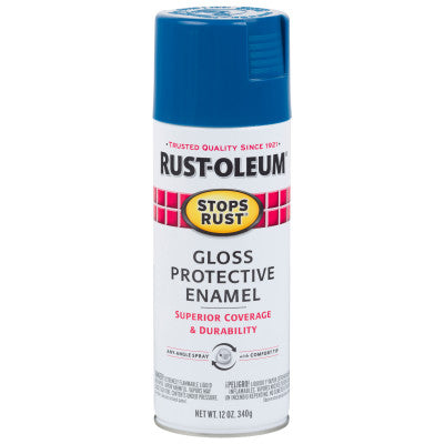 Stops Rust Protective Enamel Spray Paints, 12 oz Aerosol, Gray