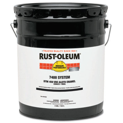High Performance 7400 System DTM Alkyd Enamels, 5 Gal, Safety Blue, High-Gloss