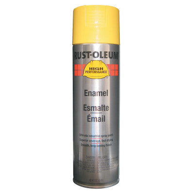 High Performance V2100 System Enamel Aerosols,15oz Aerosol, Safety Yellow, Gloss