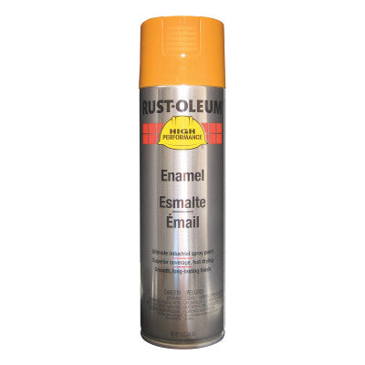 High Performance V2100 System Enamel Aerosols, 15 oz, Equipment Yellow, Gloss