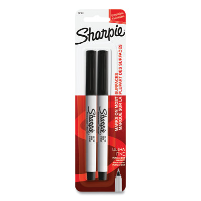 SHARPIE ULTRAFINE BLACK2CARD