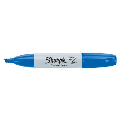 Chisel Point Permanent Markers, 5.3 mm, Chisel, Blue