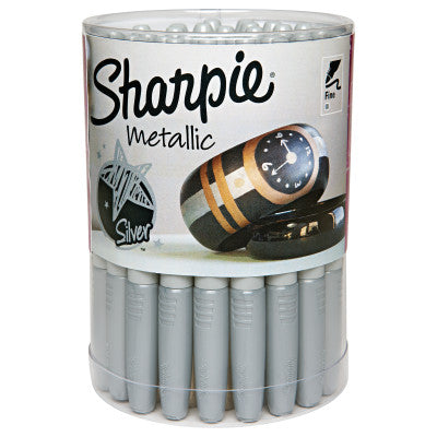 Metallic Permanent Marker, Metallic Silver, Dozen