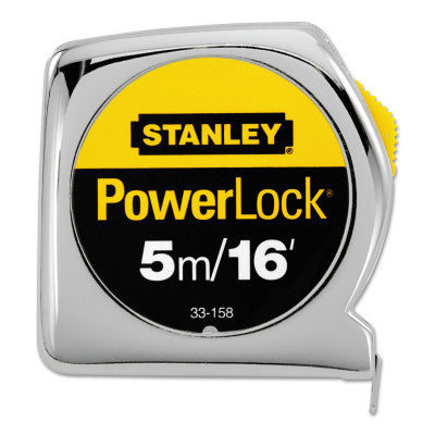 Powerlock Tape Rules 3/4" Wide Blade, 3/4 in x 5 m/16 ft