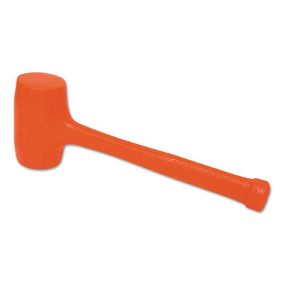 Compo-Cast Standard Head Soft Face Hammers, 52 oz Head, 2 1/2 in Dia., Orange