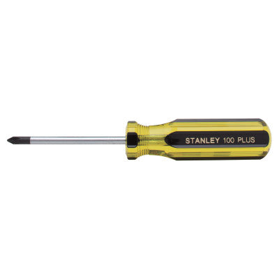 100 Plus Phillips Tip Screwdriver, 6 3/4" Long, Tip Size #1, 3/16" Shank Dia