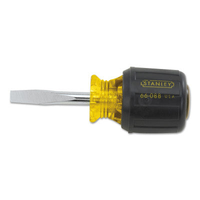 Vinyl Grip Standard Tip Screwdrivers, 1/4 in, 3 7/16 in Long