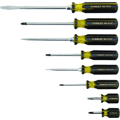 8 PC 100 PLUS VINYL GRIPSCREWDRIVER SET