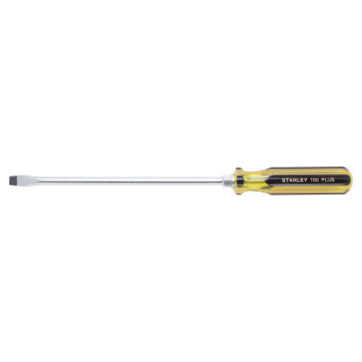 100 Plus Round Blade Standard Tip Screwdrivers, 3/8 in, 15 1/4 in Long