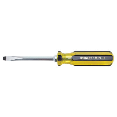 100 Plus Square Blade Standard Tip Screwdrivers, 1/4 in, 8.1875 in Long