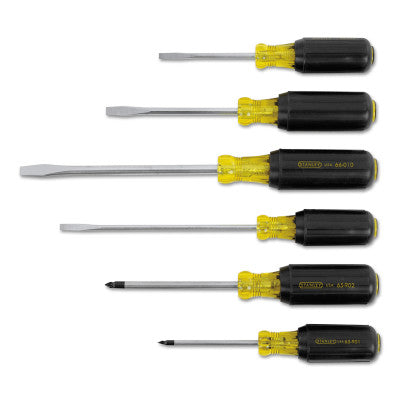 6 Pc. Vinyl Grip Screwdriver Sets, Phillips; Slotted