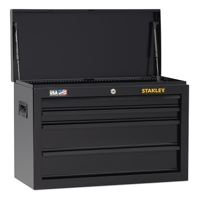 26" 4-DRAWER CHEST - BLACK