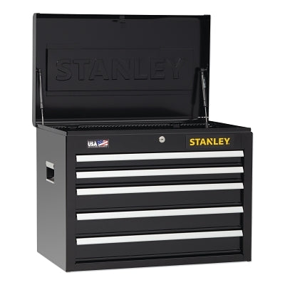 26IN 5 DRAWER CHEST - BLACK