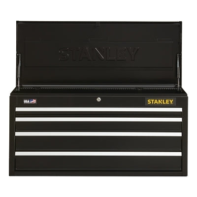 41IN 4 DRAWER CHEST - BLACK