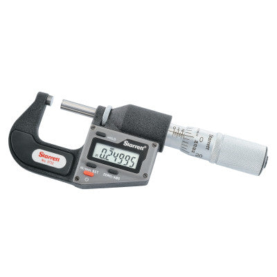 3732 Series Electronic Micrometer without Output, 0"-1", .0001", Inch/Metric