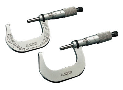 2 Series Outside Micrometers, 1 in-2 in, Ratchet