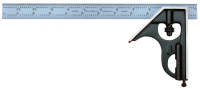 33H Combo Squares, 12", 1/64" @ 1", Quick Read 64ths; Aircraft Quick Read 100th