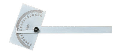 Steel Protractors, Rectangular Head, 6 in