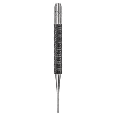 Drive Pin Punches, 4 in, 3/32 in tip, Steel