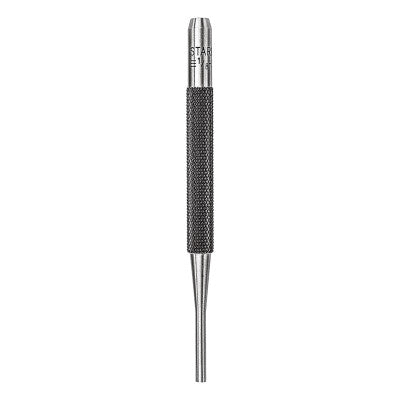 Drive Pin Punches, 4 in, 1/8 in tip, Steel