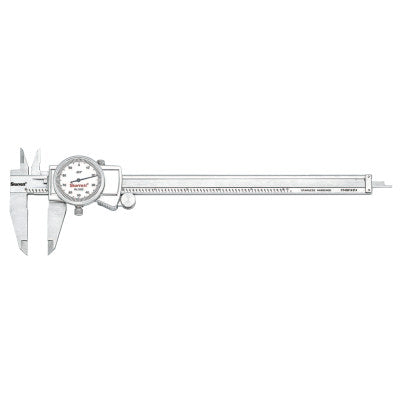 3202 Series Dial Calipers, 0 in-8 in, Stainless Steel