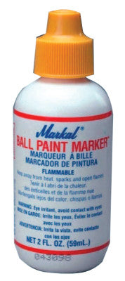 Ball Paint Marker Markers, 1/8 in Tip, Metal Ball Point, Green
