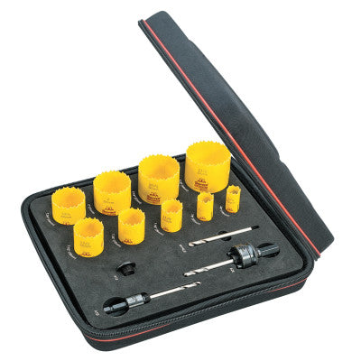 Deep Cut General Purpose Holesaw Kits, 3/4 in - 2 1/2 in Cut Diam