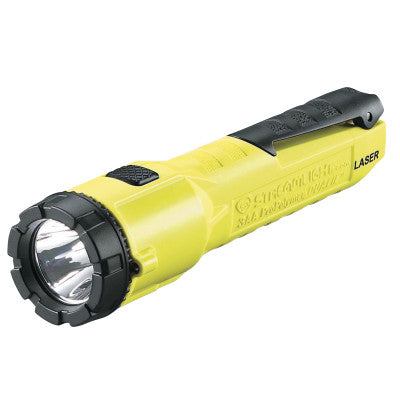 ProPolymer Dualie Flashlight, w/3 AA Alkaline Batteries, Spot/Laser, Yellow