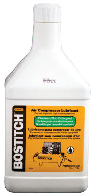 Bostitch Air Compressor Oils, 1 qt, Bottle