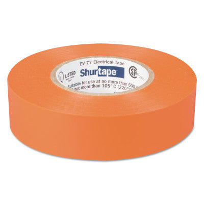 EV 77 Professional Grade Electrical Tapes, 66 ft x 3/4 in, Orange, 100/case