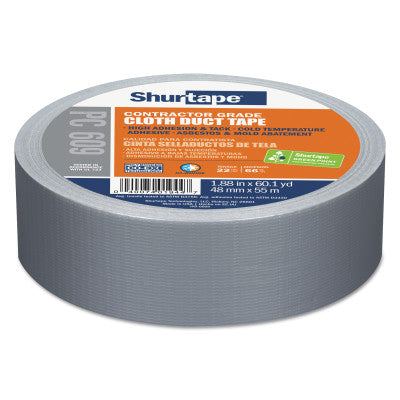 PC 609 Performance Grade Duct Tapes, 72 mm x 55 M x 10 mil, Silver