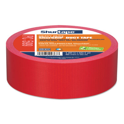 PC 599 ShurGrip  Heavy-Duty Duct Tapes, 48 mm x 55 M x 9 mil, Red