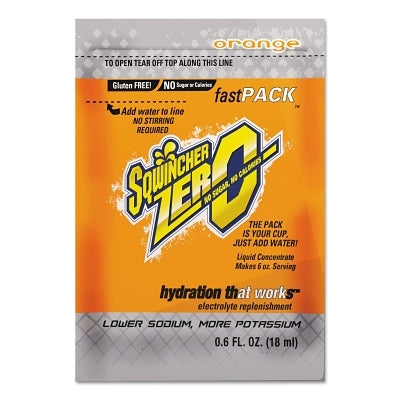 6OZ FASTPACK ORANGE ZERO4PKS/200CS