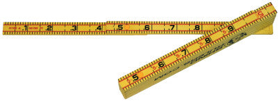 Rhino Folding Rulers, 6 ft, Fiberglass, Engineer's in 10ths