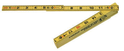 Rhino Folding Rulers, 6 ft, Fiberglass, Carpenter's Outside-Reading