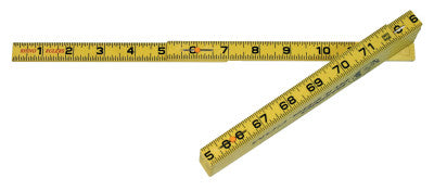 Rhino Folding Rulers, 6 ft, Fiberglass, Carpenter's Inside-Reading