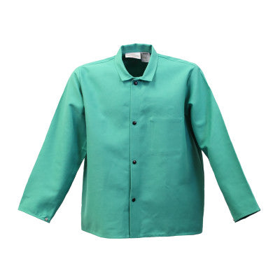 Flame Resistant Jackets, Medium, Cotton Blend, Green