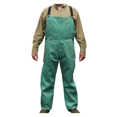 Flame Resistant 100pct Cotton Clothing, Green, 3X-Large, 30 in Inseam