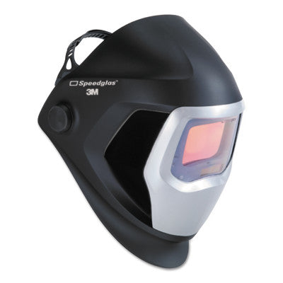 Speedglas 9100 Series Helmets, 8-13; Black and Silver, w/side window, 4.2 x 2.1