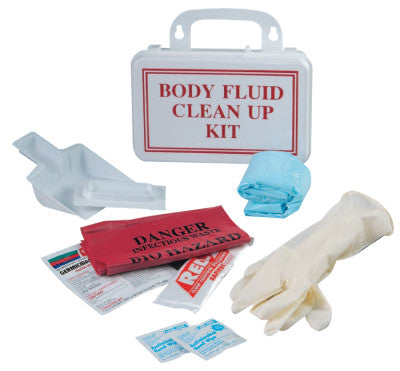 Body Fluid Clean-Up Kits, Poly Bag, 1.5 in x 8 in