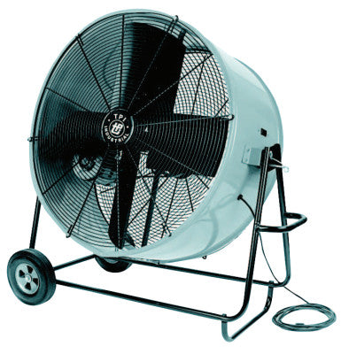 Industrial Belt Drive Portable Blowers, 4 Blades, 36 in, 500 rpm