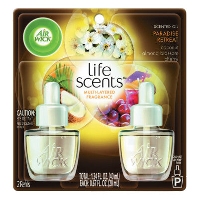 Life Scents Scented Oil Refills, Paradise Retreat, 0.67 oz, 2 Pack