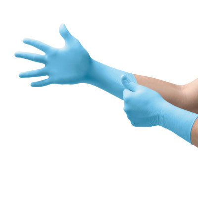 Integra Disposable Gloves, Nitrile, Finger-23 mm; Palm - 2 mm, Large, Blue