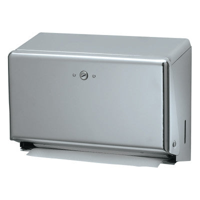 Mini C-Fold/Multifold Towel Dispenser, Chrome, 11 1/8 x 3 7/8 x 7 7/8
